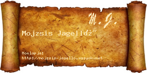 Mojzsis Jagelló névjegykártya